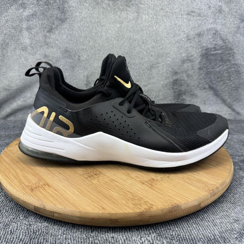 Nike Air Max Shoes Womens Size 11 Black Gold Athletic Sneakers CJ0843-005
